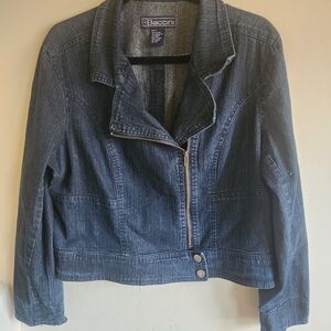 Baccini Blue Jean Jacket Classic Denim Style SKU B09